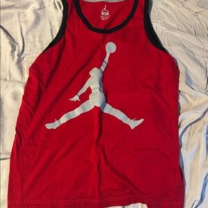 Jordan Red and Black Kids Tank Top